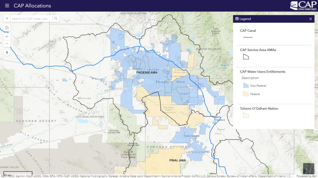 CAP Allocations Map