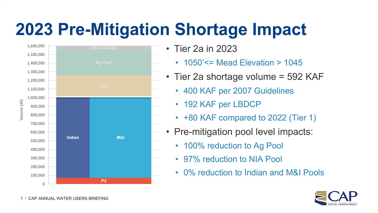 2023 Pre-Mitigation Shortage Impact Infographic