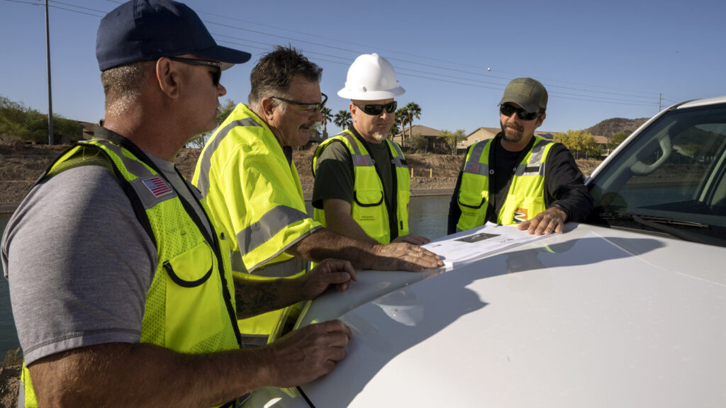 CAP constructions workers talking