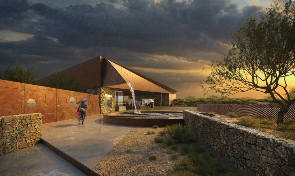 Conceptual rendering of the Water Education Center