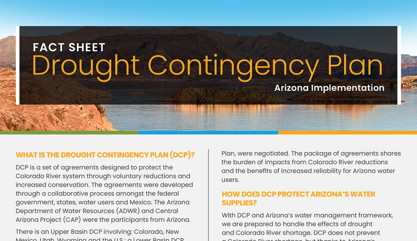 CAP Drought Contingency Plan Fact Sheet image