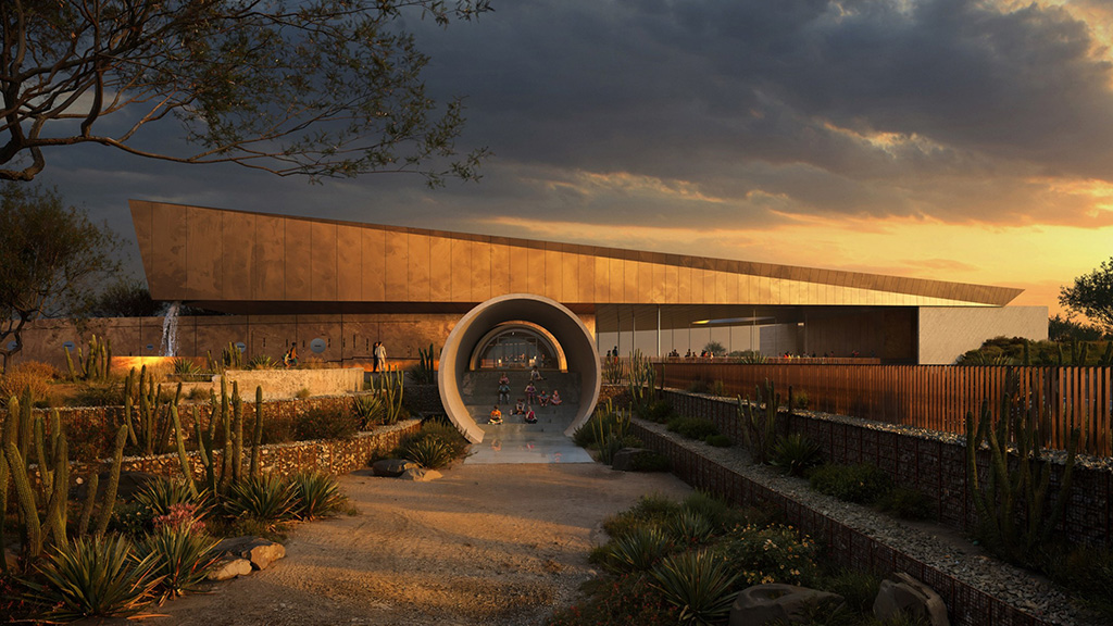 Conceptual rendering of the Water Education Center